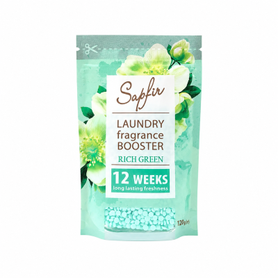 Sapfir AROMA,парфумований кондиціонер для прання в гранулах Rich Green, 120 г