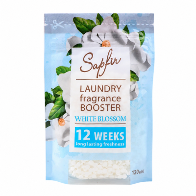 Sapfir AROMA,парфумований кондиціонер для прання в гранулах White Blossom, 120 г